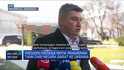 Presiden Kroasia Kritik Pengiriman Tank Dari Barat Ke Ukraina