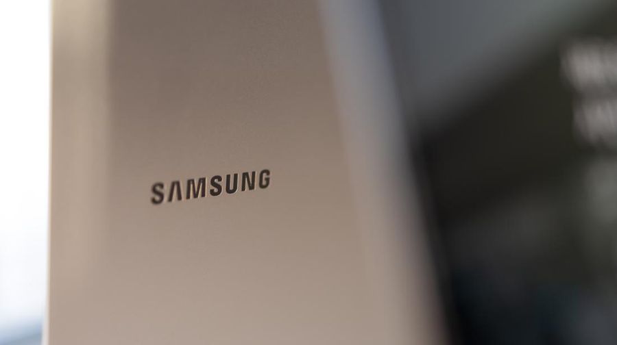 Samsung Electronics Co. signage during a media preview event for the company's Galaxy S23 smartphones in Seoul, South Korea, on Monday, Jan. 30, 2023. Samsung unveiled its latest iPhone-rivaling Android smartphones, improving the cameras, battery life and design with its new Galaxy S23 line. Photographer: SeongJoon Cho/Bloomberg via Getty Images