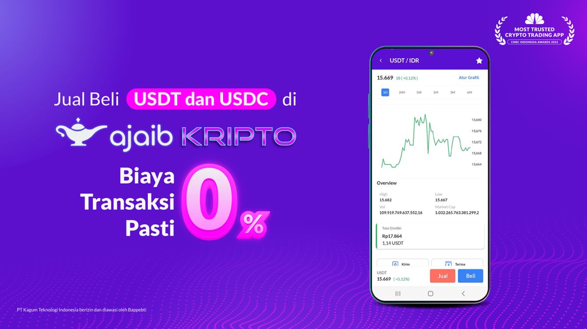Biaya Transaksi USDT & USDC 0% di Ajaib Kripto, Kok Bisa?