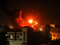 Duarrr! Begini Potret Ngeri Roket Israel Gempur Gaza
