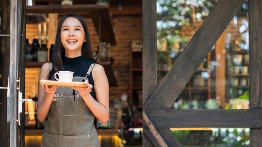 Ilustrasi bisnis kafe