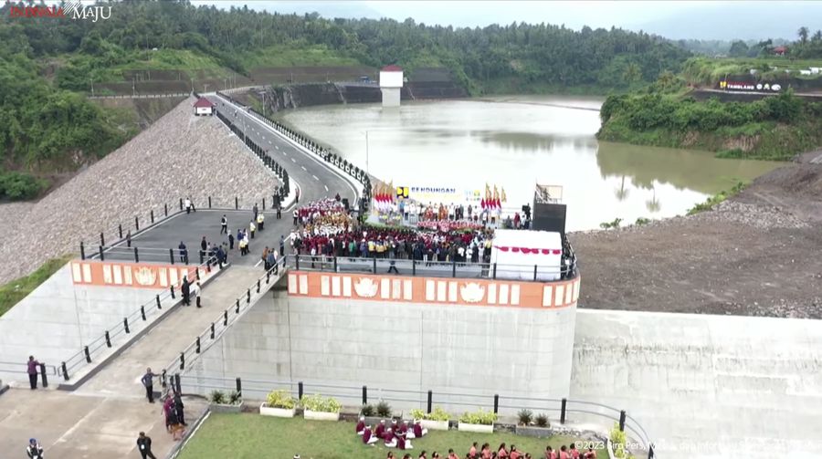 Presiden Jokowi Resmikan Bendungan Tamblang dan Penataan Mangrove Tahura Ngurah Rai Bali, 2 Feb 2023. (Tangkapan Layar Youtube/Sekretariat Presiden RI)