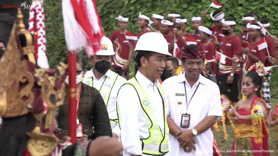 Presiden Jokowi Resmikan Bendungan Tamblang dan Penataan Mangrove Tahura Ngurah Rai Bali, 2 Feb 2023. (Tangkapan Layar Youtube/Sekretariat Presiden RI)