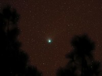 A green comet named Comet C/2022 E3 (ZTF), which last passed by our planet about 50,000 years ago is seen from the Pico de las Nieves, in the island of Gran Canaria, Spain, February 1, 2023. REUTERS/Borja Suarez