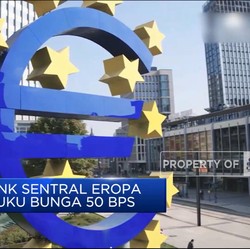 Video: Lagi, Bank Sentral Eropa Kerek Suku Bunga 50 Bps