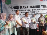 PTBA Berdayakan Ibu-ibu Desa Ini Lewat Budidaya Jamur Tiram