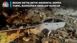 Detik-Detik Ngerinya Gempa Turki, Bangunan Sekejap Hancur