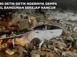 Detik-Detik Ngerinya Gempa Turki, Bangunan Sekejap Hancur