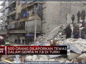 500 Orang Dilaporkan Tewas Dalam Gempa M 7,8 di Turki