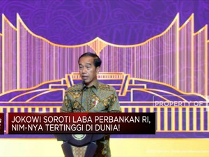 Jokowi Soroti Laba Perbankan RI, NIM-nya Tertinggi di Dunia!