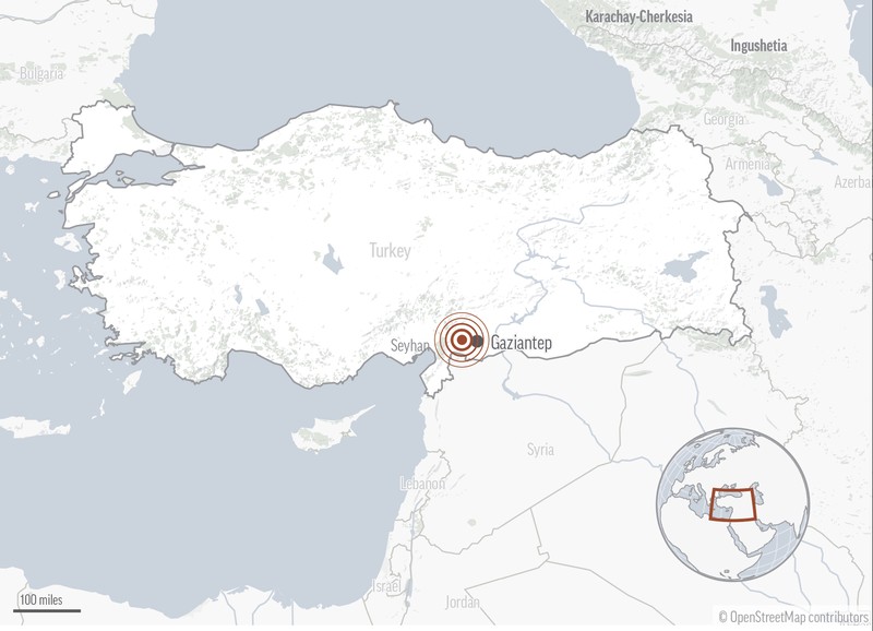 Gempa berkekuatan 7,8 mengguncang pusat Turki (AP/Associated Press staff) Gempa berkekuatan 7,8 mengguncang pusat Turki (AP/Associated Press staff)