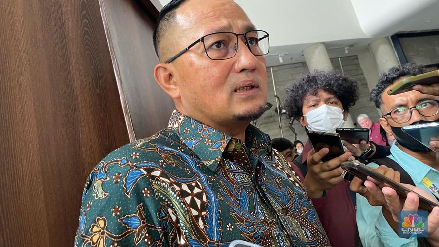 Dirjen Aptika Kementerian Kominfo, Semuel Abrijani Pangerapan ditemui di Jakarta, Senin (6/2/2023).