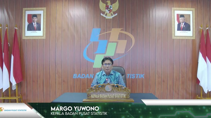 Rilis BPS, Senin (6/2/2023). (Tangkapan layar youtube BPS Statistics) Rilis BPS, Senin (6/2/2023). (Tangkapan layar youtube BPS Statistics)
