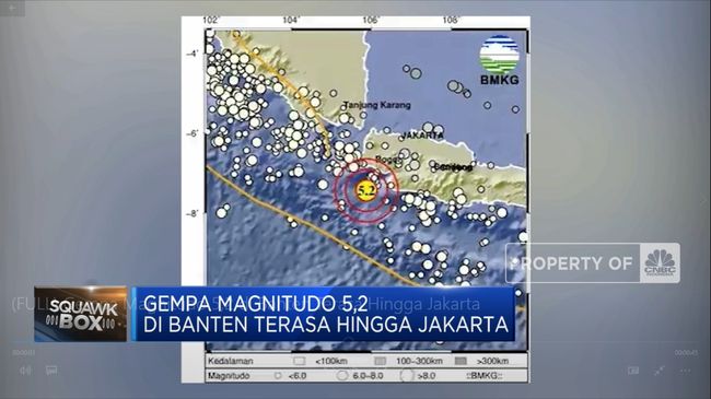 Video Gempa M5 2 Banten Guncangannya Terasa Hingga Jakarta