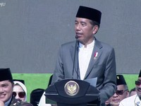 Saat Jokowi Puji Aksi Banser Bawakan Lagu 'We Will Rock You'