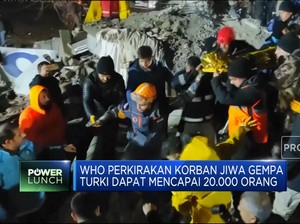 Video: WHO: Korban Tewas Gempa Turki Bisa Tembus 20 Ribu