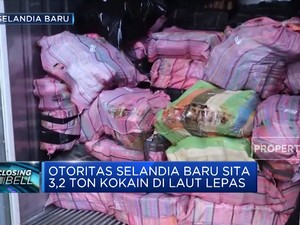 Otoritas Selandia Baru Sita 3,2 Ton Kokain di Laut Lepas