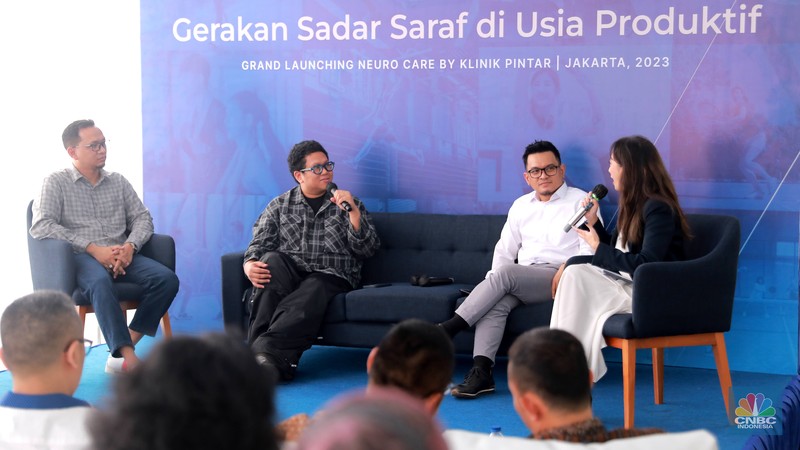 Grand Launching Neuro Care by Klinik Pintar, di Mampang Jakarta, Rabu (8/2/2023). (CNBC Indonesia/Muhammad Sabki) Grand Launching Neuro Care by Klinik Pintar, di Mampang Jakarta, Rabu (8/2/2023). (CNBC Indonesia/Muhammad Sabki)