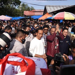 Jokowi Soroti Persaingan Pasar Tradisional Vs Modern