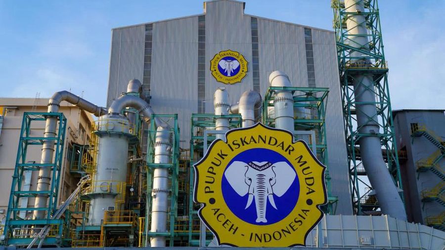 Peresmian pengoperasian Pabrik Pupuk NPK Pupuk Iskandar Muda (PIM) yang berlokasi di Kawasan Ekonomi Khusus (KEK) Arun, Lhokseumawe, Aceh, Jumat (10/2/2023). (Dok: BUMN)