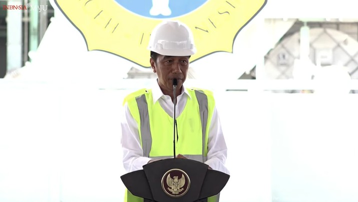 Sambutan Presiden Jokowi pada Peresmian Pabrik NPK PT. Pupuk Iskandar Muda, (10/22023). (Tangkapan layar youtube Setpres RI) Sambutan Presiden Jokowi pada Peresmian Pabrik NPK PT. Pupuk Iskandar Muda, (10/22023). (Tangkapan layar youtube Setpres RI)