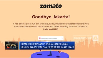 Video: Ucapkan Perpisahan, Zomato Indonesia Setop Operasi