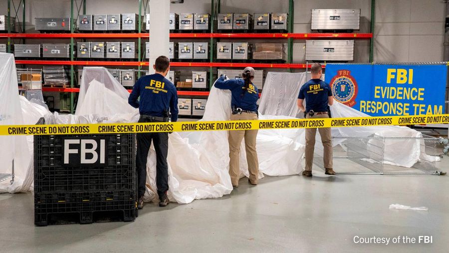 Amerika Serikat (AS) kembali menembak jatuh benda asing pada Sabtu (11/2). Kali ini benda asing tersebut terbang di atas Kanada. (FBI via REUTERS/HANDOUT)