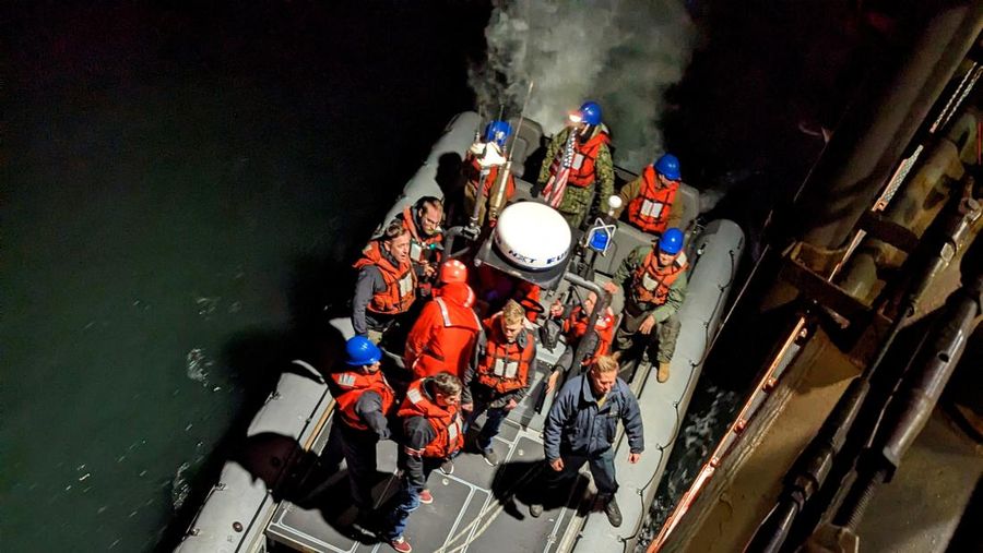 Amerika Serikat (AS) kembali menembak jatuh benda asing pada Sabtu (11/2). Kali ini benda asing tersebut terbang di atas Kanada. (FBI via REUTERS/HANDOUT)