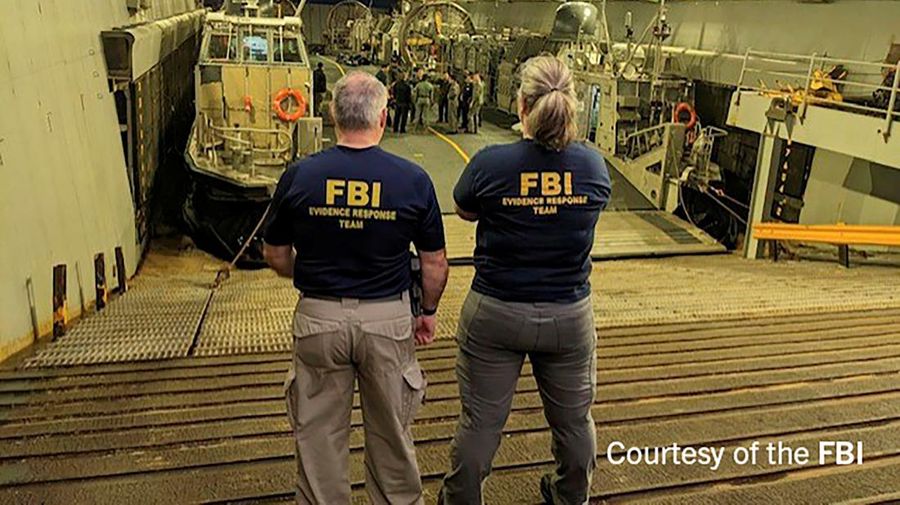 Amerika Serikat (AS) kembali menembak jatuh benda asing pada Sabtu (11/2). Kali ini benda asing tersebut terbang di atas Kanada. (FBI via REUTERS/HANDOUT)