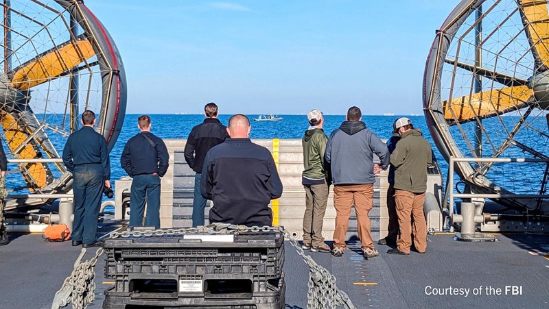 Amerika Serikat (AS) kembali menembak jatuh benda asing pada Sabtu (11/2). Kali ini benda asing tersebut terbang di atas Kanada. (FBI via REUTERS/HANDOUT)