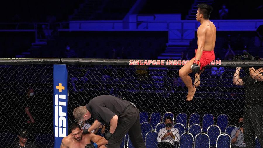 Petarung MMA asal Simalungun Jeka Saragih (Zuffa LLC/Mike Roach)