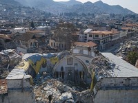 Hancur Lebur, Potret Masjid Tertua Turki Dihantam Gempa