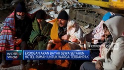 Erdogan Tanggung Biaya Sewa Hotel-Rumah Warga Terdampak Gempa