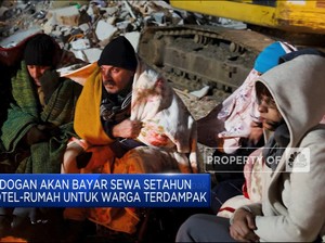 Erdogan Tanggung Biaya Sewa Hotel-Rumah Warga Terdampak Gempa
