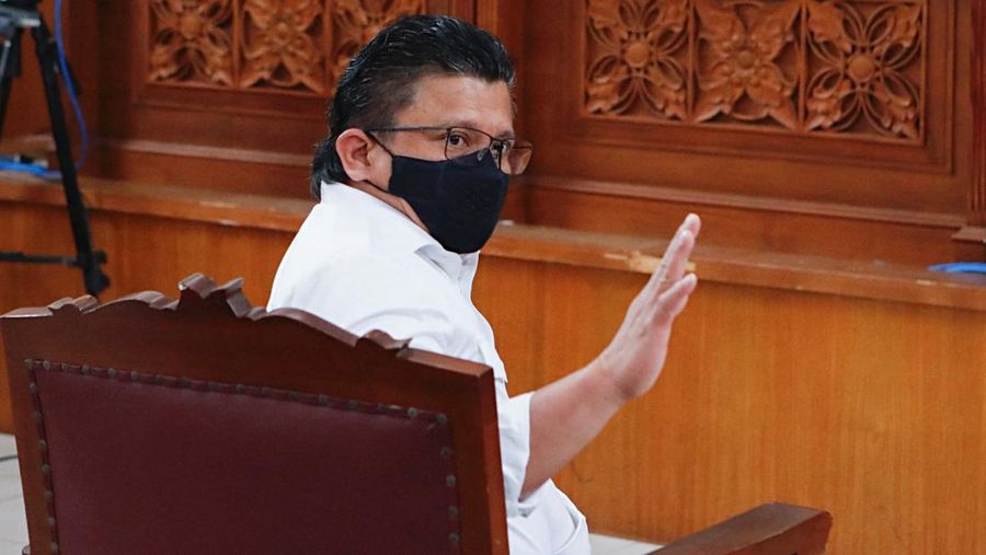 Ferdy Sambo, a former Indonesian police general accused in a murder case, attends his trial at South Jakarta District Court in Jakarta, Indonesia, February 13, 2023. REUTERS/Ajeng Dinar Ulfiana