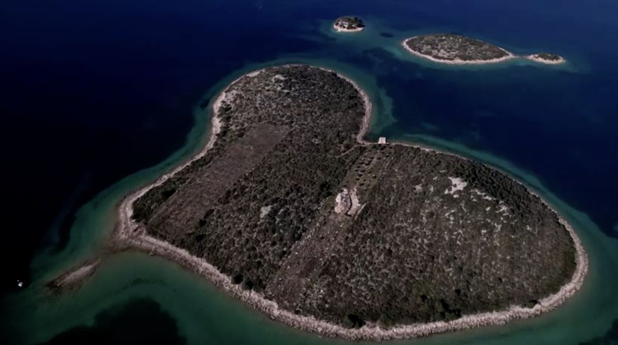 Pulau Cinta di Kroasia akan dijual. (Tangkapan Layar Video Reuters)