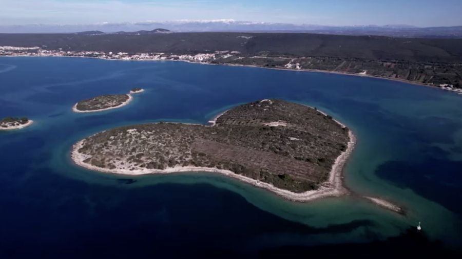 Pulau Cinta di Kroasia akan dijual. (Tangkapan Layar Video Reuters)