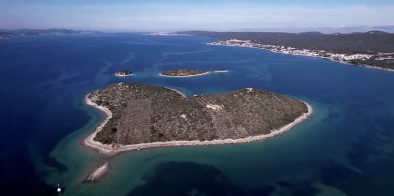 Pulau Cinta di Kroasia akan dijual. (Tangkapan Layar Video Reuters)