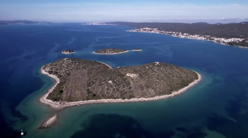 Pulau Cinta di Kroasia akan dijual. (Tangkapan Layar Video Reuters)