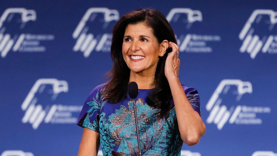 Former South Carolina Republican Governor Nikki Haley speaks at the Republican Jewish Coalition Annual Leadership Meeting in Las Vegas, Nevada, on November 19, 2022. (Photo by Wade Vandervort / AFP) (Photo by WADE VANDERVORT/AFP via Getty Images)