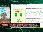 Video: Neraca Dagang RI Surplus USD 3,87 M di Januari 2023