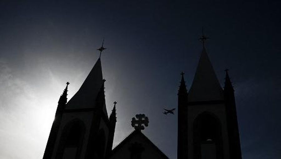 A church is pictured in Lisbon on February 13, 2023. - Catholic clergy in Portugal have abused nearly 5,000 children since 1950, an independent commission said on February 13, 2023, announcing its findings after hearing hundreds of victim accounts. (Photo by PATRICIA DE MELO MOREIRA / AFP)