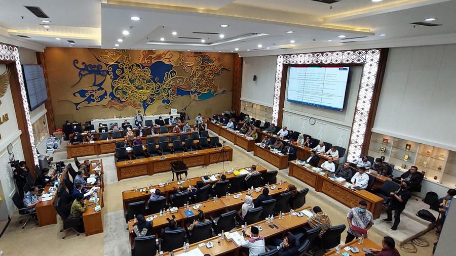 Rapat Baleg DPR RI. (CNBC Indonesia/Cantika Adinda Putri)