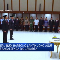 Heru Budi Hartono Lantik Joko Agus Sebagai Sekda DKI Jakarta