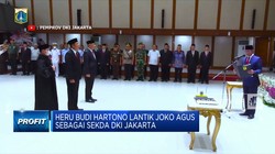 Heru Budi Hartono Lantik Joko Agus Sebagai Sekda DKI Jakarta