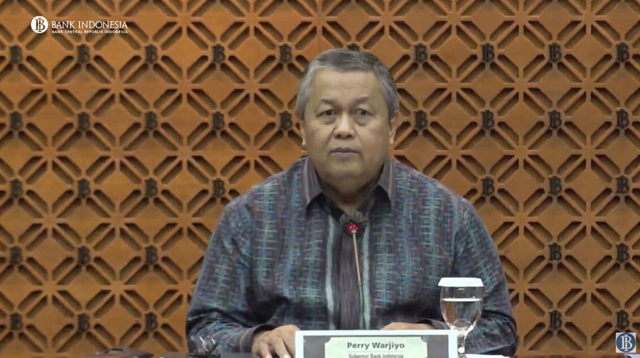 Pengumuman Hasil RDG Bulanan Bulan Februari 2023. (Tangkapan Layar Youtube Bank Indonesia)
