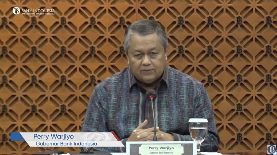 Pengumuman Hasil RDG Bulanan Bulan Februari 2023. (Tangkapan Layar Youtube Bank Indonesia)