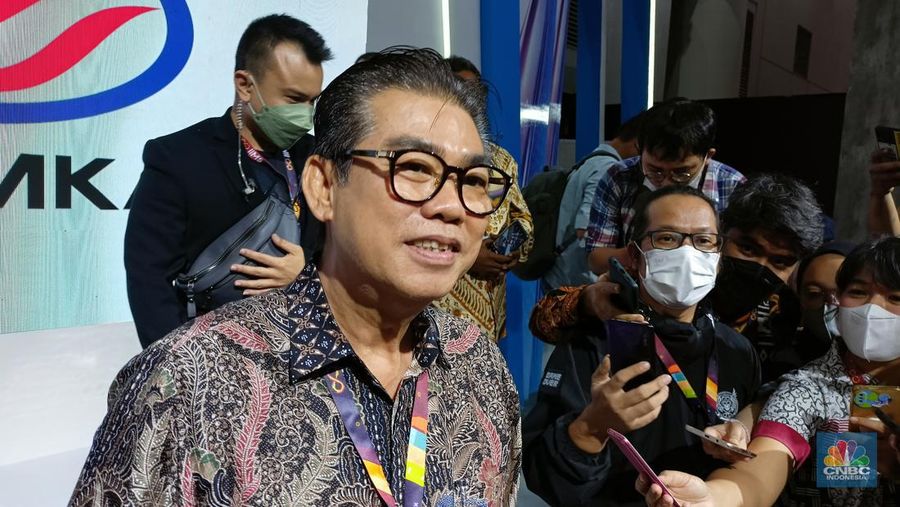 Presiden Direktur PT Solo Manufaktur Kreasi (Esemka) Eddy Wirajaya. (CNBC Indonesia/Ferry Sandi)