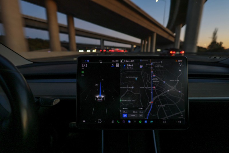 Tesla cars sit at Tesla's Giga Texas automotive manufacturing facility in Austin, Texas, on Thursday, Feb. 16, 2023. U.S. safety regulators have pressured Tesla into recalling nearly 363,000 vehicles with its “Full Self-Driving” system because it misbehaves around intersections and doesn't always follow speed limits.  (Jay Janner/Austin American-Statesman via AP)