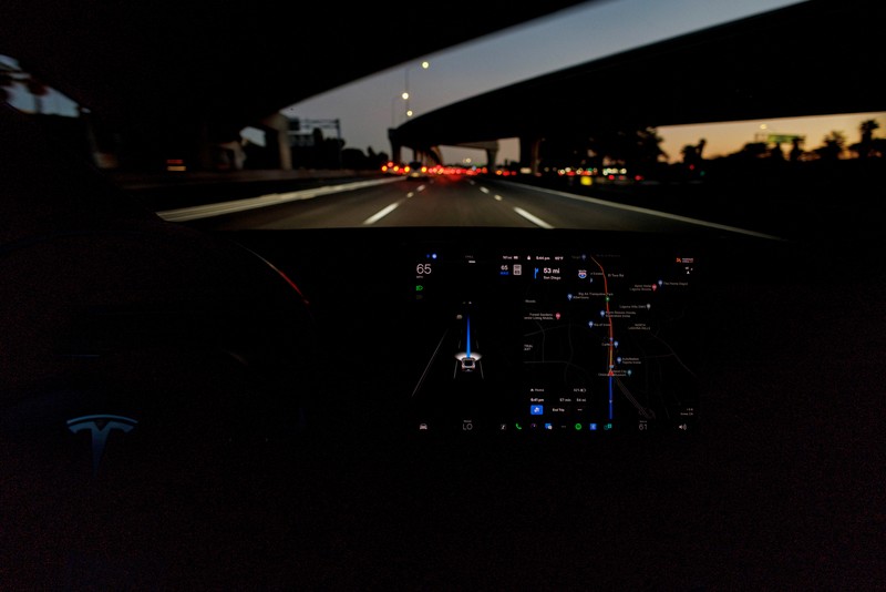 Tesla cars sit at Tesla's Giga Texas automotive manufacturing facility in Austin, Texas, on Thursday, Feb. 16, 2023. U.S. safety regulators have pressured Tesla into recalling nearly 363,000 vehicles with its “Full Self-Driving” system because it misbehaves around intersections and doesn't always follow speed limits.  (Jay Janner/Austin American-Statesman via AP)